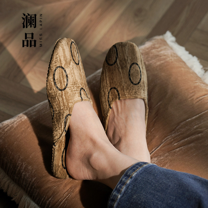 Lanpin Jingshe Chinese style retro home slippers