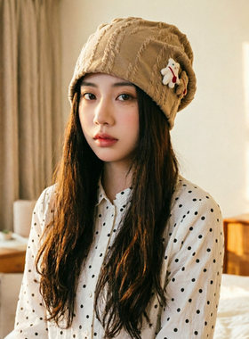 月子帽大头围产后女夏睡觉