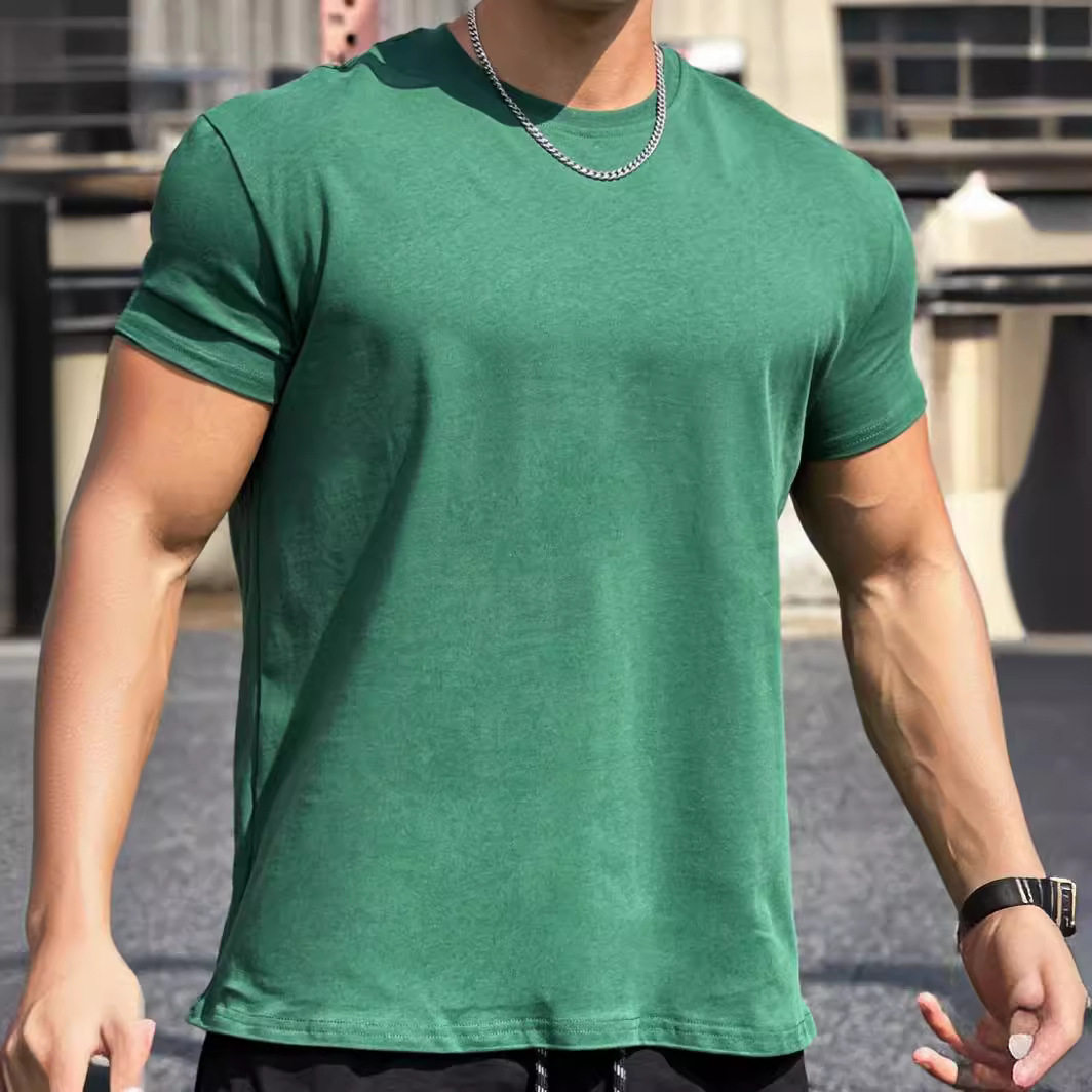 运动短袖男T恤垫肩收袖口健身跑步训练肌肉撸铁狗兄弟美式纯色潮,淘宝优惠券,粉丝福利购,淘宝优惠卷