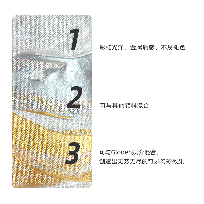 系列1-3高登Golden237ml 473mlHB厚重型专业丙烯颜料高浓度 亚克力创作绘画颜料237ml 473ml装 - 图2