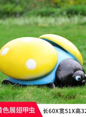 七星瓢虫雕塑户外园林景观农场景区公园仿真昆虫甲虫装饰大型摆件