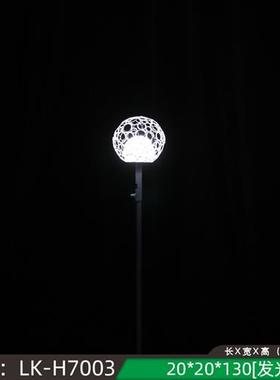 户外不锈钢光纤蒲公英雕塑广场草坪景观发光防水落地式摆件装饰品