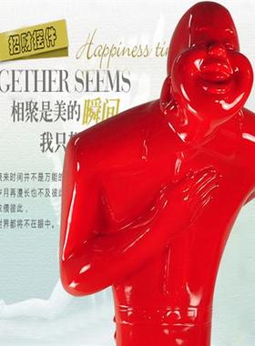 玻璃钢鞠躬迎宾人物雕塑酒店餐厅KTV开业礼门口招财树脂落地摆件