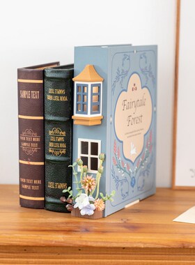 阿楹 发光假书装饰道具创意书挡复古氛围卧室书架电视斗柜摆件灯