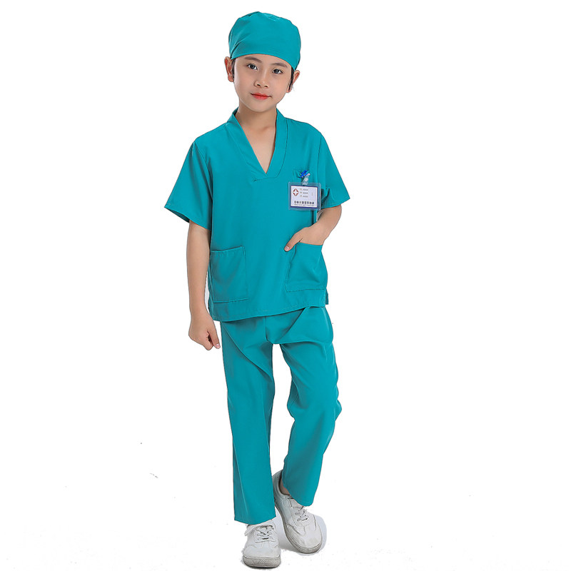 儿童小医生角色扮演护士服白大褂长袖手术防护演出工作表演服套装,淘宝优惠券,粉丝福利购,淘宝优惠卷