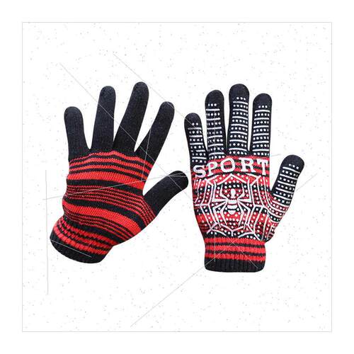Gloves men autumn winter  dot glue spider knted gloves can b - 图3