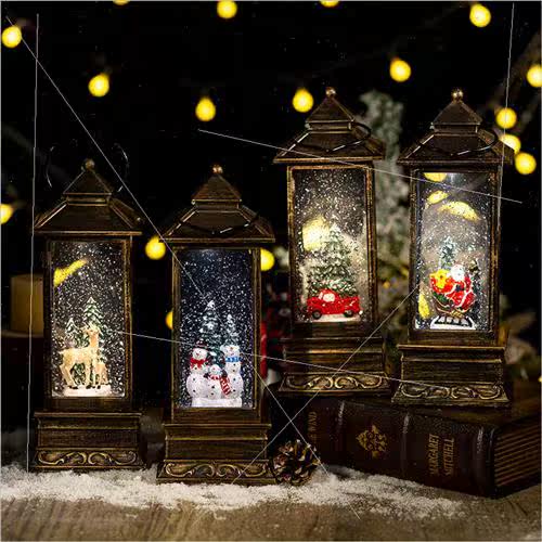 Christmas decorations water globe lights wind lights automat - 图0