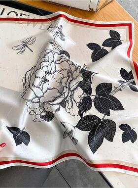 2023 new fall winter mulberry silk silk scarf female Korean
