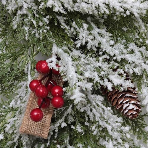 Christmas decorations Small red fru pine cone PE louver Chri - 图2