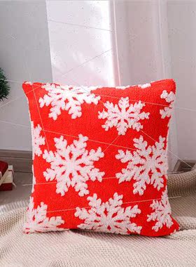 mple Christmas snowflake pillow creative pillow cover holida