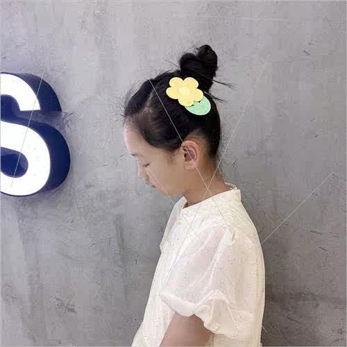 Cute flowers hair clips girl heart back head broken hair cli - 图2