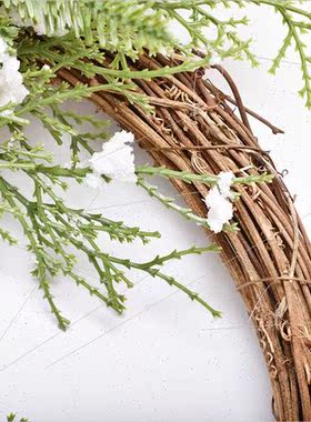 Christmas decorations 50cm red fru PE whe leaf grass half ri