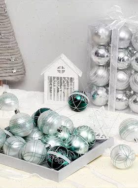 New Christmas Decorations 6cm/24pcs Painted Christmas Balls