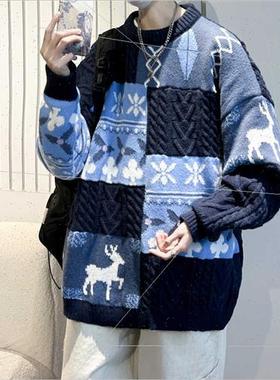 Autumn winter new Christmas sweater men thread sweater big s