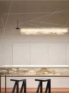 Scandinavian light luxury minimalist marble full copper dini