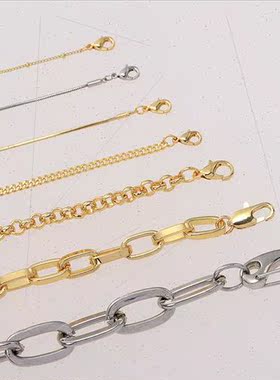 Europe Multi-Layer Necklace DIY Metal Cuban Chain Hip Hop St