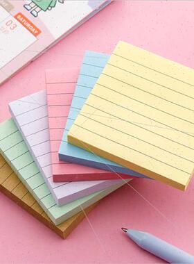 Colorful sticky notes ins creative note pads can be torn stu