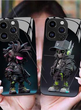 Apple 14 phone case iphone15 cool mecha glass case 12pro ip1