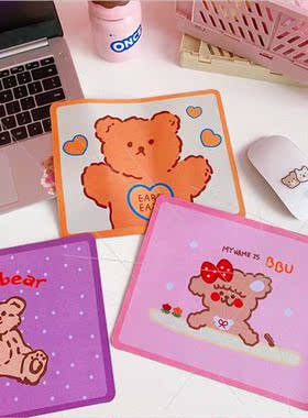 Korean  ins girl heart cartoon mouse pad small cute computer