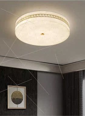 New Chinese full copper living room lamp imation marble ceil