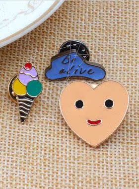 Romantic Holiday Corsage Beach Slippers Ice Cream Brooch Clo