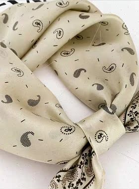 2022 new Korean  cashew pattern mulberry silk small silk sca