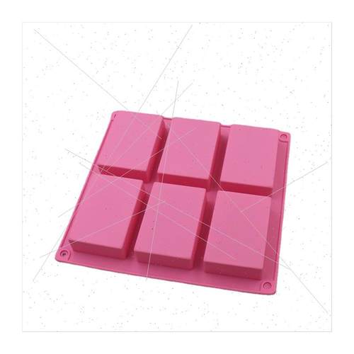 New Silicone 6连 Rectangular Soap Mold 100mlDIY Handmade Soa - 图3