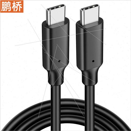 Type-C data cable C male to C male 3A60W5 core 10 core hard-图2