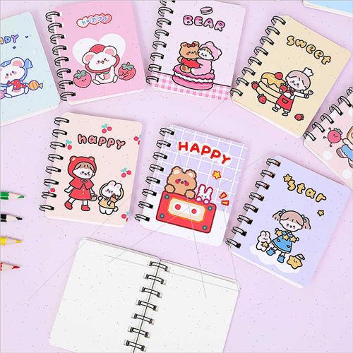 Cartoon a7 coil notebook student side flip coil notebook not - 图1