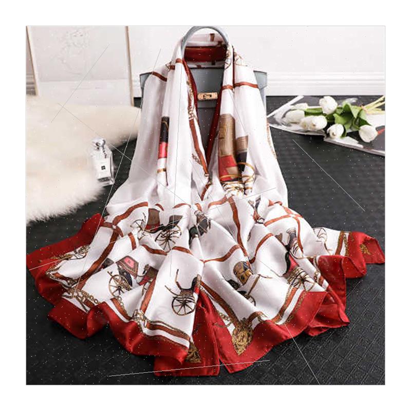 Spring Autumn new warm thickened scarf female seaside sunscr - 图3