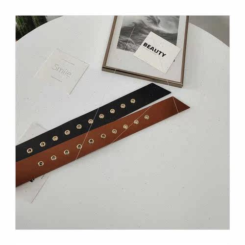 Women buckle waist seal pin buckle wide belt belt tie plasti - 图3