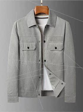 Golden velvet striped jacket men 2023 spring new versatile S