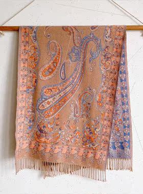Dali Erhai travel ethnic shawl cashew flower warm photo ponc