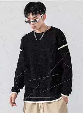 Kn sweater men fall winter  men Slim padded thickened bottom