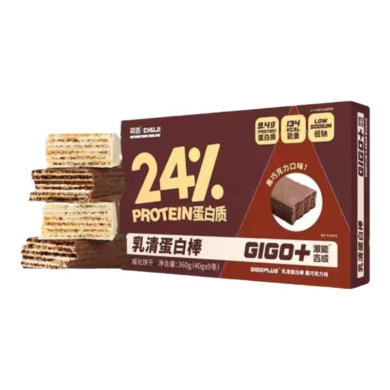 推荐 CHUJI/初吉蛋白棒拍一发二运动健身乳清蛋白棒威化饼干360g - 图3