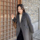 98 woolen coat tweed Hepburn style