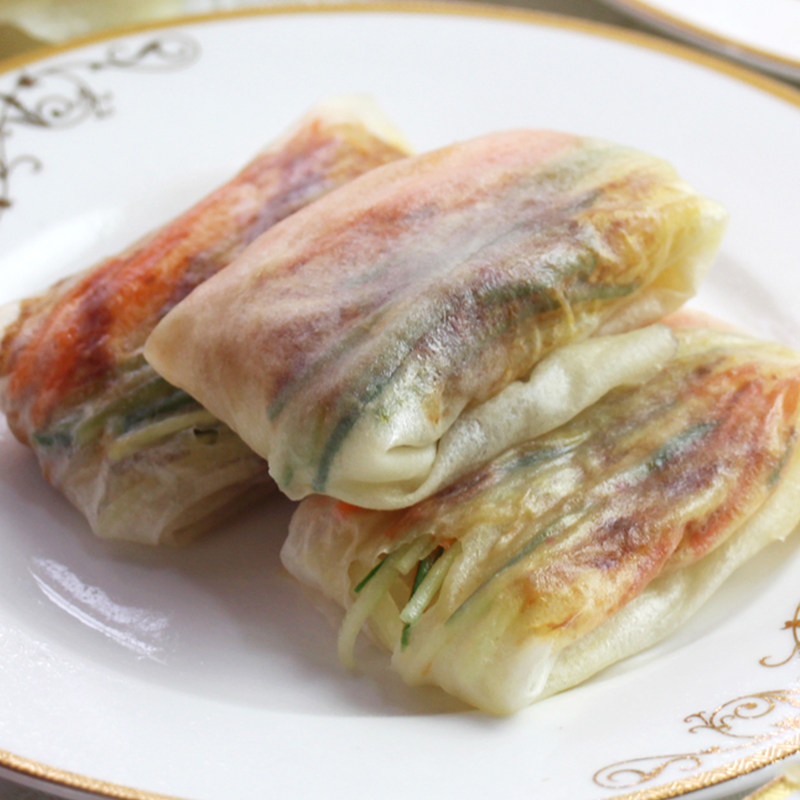 东北榆林镇风味筋饼纯手工薄饼皮早餐春饼卷饼蔬菜烤鸭饼新疆包邮_虎窝淘