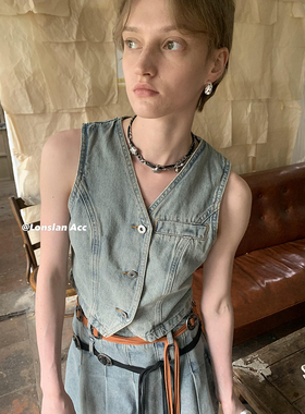 LONSLANACC皮质星星吊坠项链