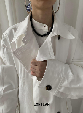 LONSLANACC椭圆黑玛瑙串珠项链