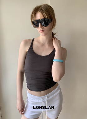 LONSLAN ACC 2025ss彩色夏日树脂手镯百搭简约ins风几何手环