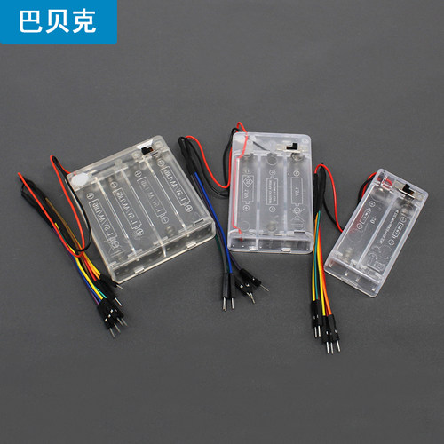 杜邦线电池盒 5号干电池电源盒带插接线3v4.5v6v DIY电子电路配件 - 图2