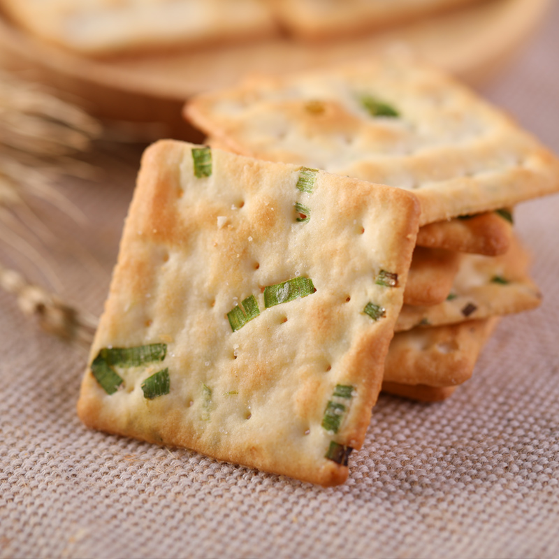 台湾苏打饼干中祥咸味香葱饼干葱花蔬菜原味牛轧糖牛扎饼干原材-图2