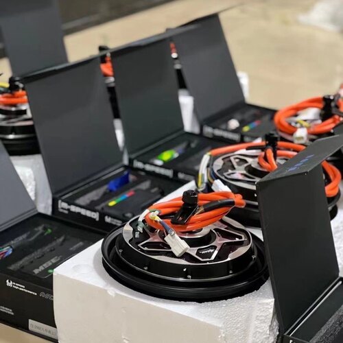御马六代电机TTS10寸12寸赛道瓦片电机小牛九号碟刹电机通用光版 - 图3