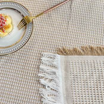 ຮູບແບບສີຄີມຝຣັ່ງ ins lace tablecloth ຕາຕະລາງກາເຟກວມເອົາຊັ້ນສູງຍີ່ປຸ່ນຫ້ອງດໍາລົງຊີວິດຕະຫຼອດ tablecloth tablecloth