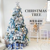 2024 new Christmas trees Home Blue package Luminous Advanced Sensation Diy Encrypted Christmas Decorations Christmas Tree