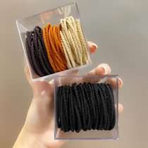 Minimalist Temperament Head Rope Hair Ring 2022 New Leather Fascia Women Zazza Hair High Elasticity Durable Hair Rope Leather Cover Headwear