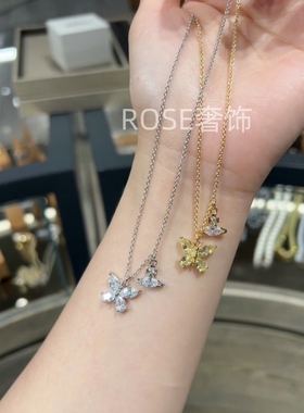 新款夏日搭配蝴蝶小土星项链