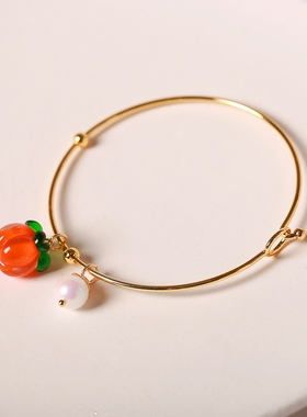 柿柿如意可爱手链小清新