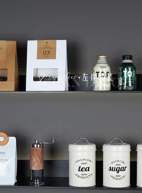 水吧台装饰摆件咖啡豆高级样板间橱柜装饰品摆件展厅厨房软装饰品