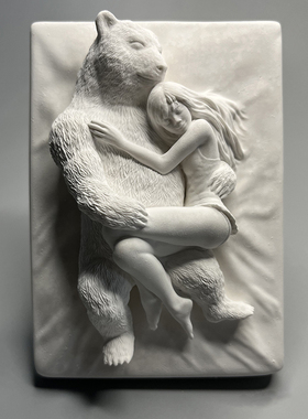 速发可小石膏香薰石摆件毕业生日礼物面庭软装桌家体车载爱摆件